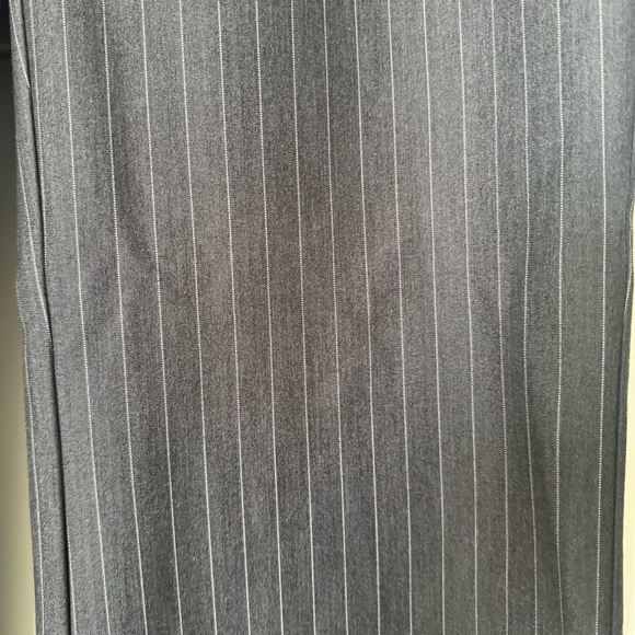 Reclaimed Vintage skirt over pants with hardware in pinstripe - Picture 8 of 9